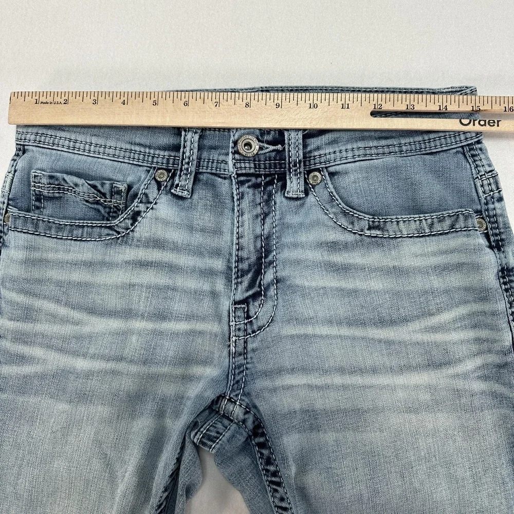 BKE Alec Jeans Mens 30x30 Blue Straight Stretch Denim Light Wash Casual Prep